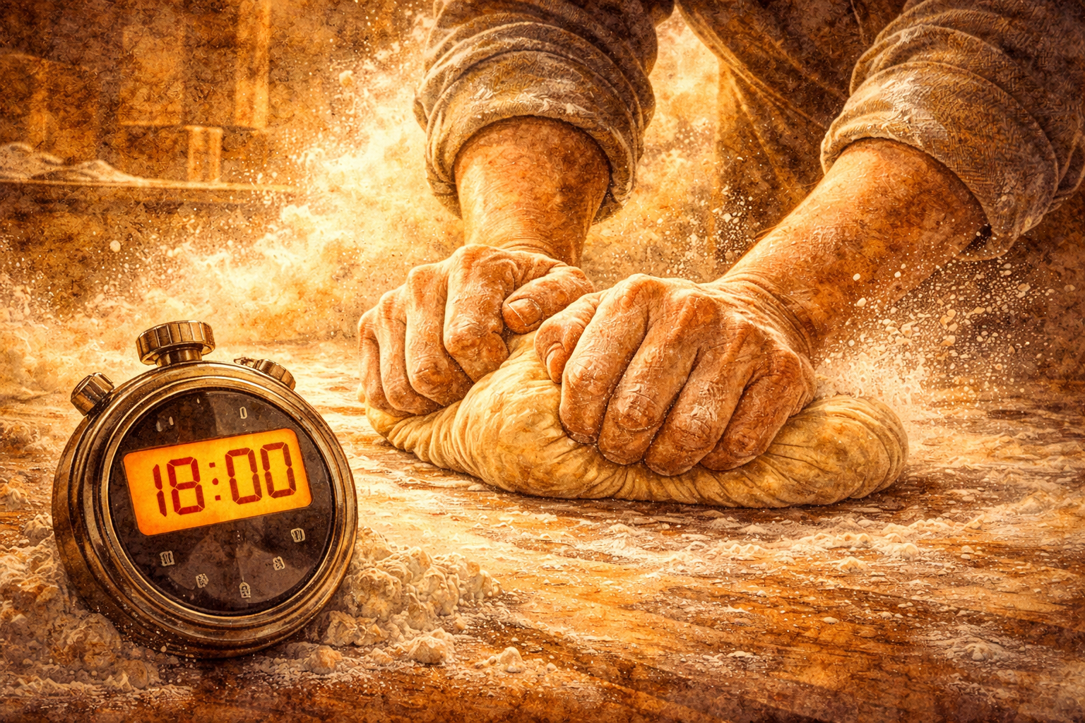 18 минут до «катастрофы»: Наука превращения теста в хамец